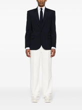 Valentino Garavani Navy Single-Breasted Wool Blazer