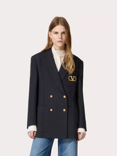 Valentino Garavani Navy Formal Natte