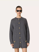 Valentino Garavani Dark Grey Wool Cardigan