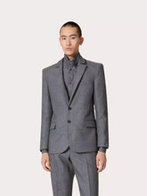 Valentino Garavani Light Grey Linen Neoprene Jacket