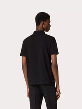 Valentino Garavani Black Cotton Piqué Polo Shirt with Vlogo