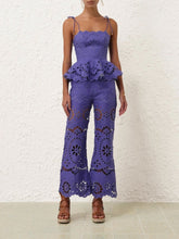 Zimmermann Pop Embroiderd Crop Pants