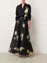 Zimmermann Black Magnolia Harmony Flare Skirt