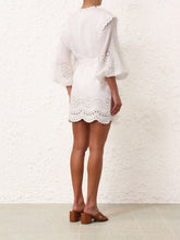 Zimmermann Junie Embroidered Eyelet Lace White Tunic