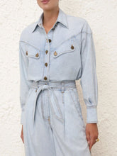 Zimmermann Blue Smoke Denim Shirt