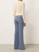 Zimmermann Cream Cable Knit Sweater