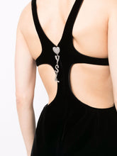 Saint Laurent Signature Black Velvet Maxi Dress