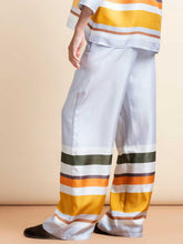 Paula Striped Silk Pants