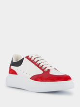 Alexander McQueen Colour-Block Panelled Leather Sneakers