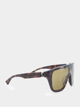 Alexander McQueen Floating Skull Mask Tortoiseshell Sunglasses