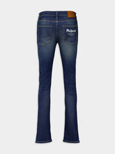 Alexander McQueen Graffiti Denim Jeans in Washed Blue