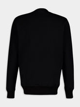 McQueen Graffiti Logo Print Black Sweatshirt
