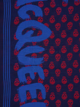 Alexander McQueen Graffiti Printed Frayed Scarf