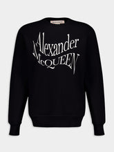 Alexander McQueen Logo Embroidered Print Sweatshirt
