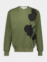 McQueen Orchid Print Crew Sweatshirt