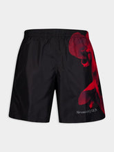 McQueen Orchid Print Shorts