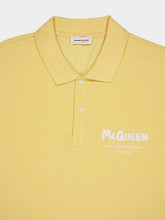 McQueen Yellow Graffiti Polo Shirt