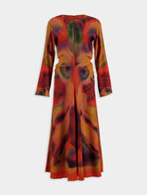 Altuzarra Coral-Print Nikouria Rayon Midi Dress