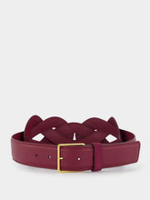 Altuzarra Red Loopy Belt Calf Leather