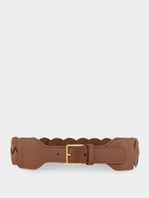 Altuzarra Skinny Braid belt Brown