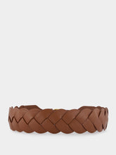 Altuzarra Skinny Braid belt Brown