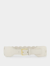 Altuzarra White Skinny Braid Belt
