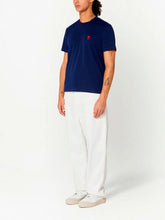 Ami Paris Ami De Coeur Navy T-Shirt