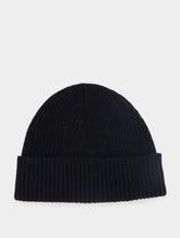 Ami Paris Ami De Coeur Ribbed Wool Beanie