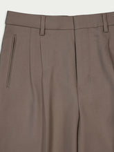 Ami Paris Box-Pleat Wool Tailored Trousers