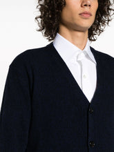 Ami Paris Cashmere and Wool V-Neck Cardigan