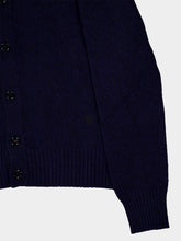 Ami Paris Cashmere and Wool V-Neck Cardigan