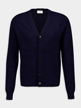 Ami Paris Cashmere and Wool V-Neck Cardigan