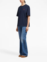 Ami Paris Embroidered-Logo Crew-Neck T-Shirt