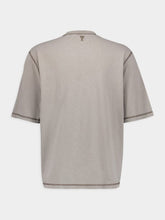 Ami Paris Fade Out Logo-Embroidered T-Shirt