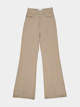 Ami Paris High-Waist Brown Flared Trousers