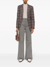 Ami Paris High-Waist Cotton Flared Trousers