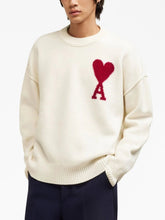 Ami Paris Intarsia-Knit Wool Jumper