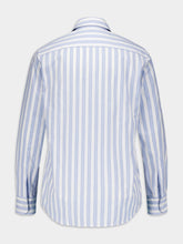Ami Paris Long-Sleeve Striped Cotton Shirt