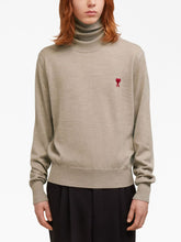 Ami Paris Roll-Neck Wool Jumper