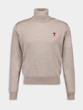 Ami Paris Roll-Neck Wool Jumper