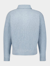 Ami Paris Textured Alpaca Polo Shirt