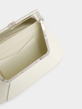 Amina Muaddi Almond Calf Ami Shoulder Bag