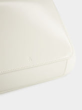 Amina Muaddi Almond Calf Ami Shoulder Bag
