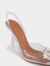Amina Muaddi Begum Glass Sling Pumps