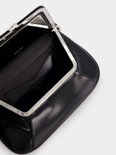 Amina Muaddi Black Calf Ami Shoulder Bag