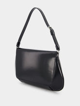 Amina Muaddi Black Calf Ami Shoulder Bag