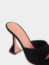 Amina Muaddi Lupita Suede Mules 95mm