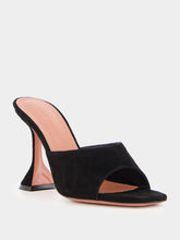 Amina Muaddi Lupita Suede Mules 95mm