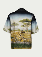 Amiri Cheetah-Print Silk Bowling Shirt
