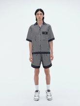 Amiri Staggard Houndstooth Silk Shorts